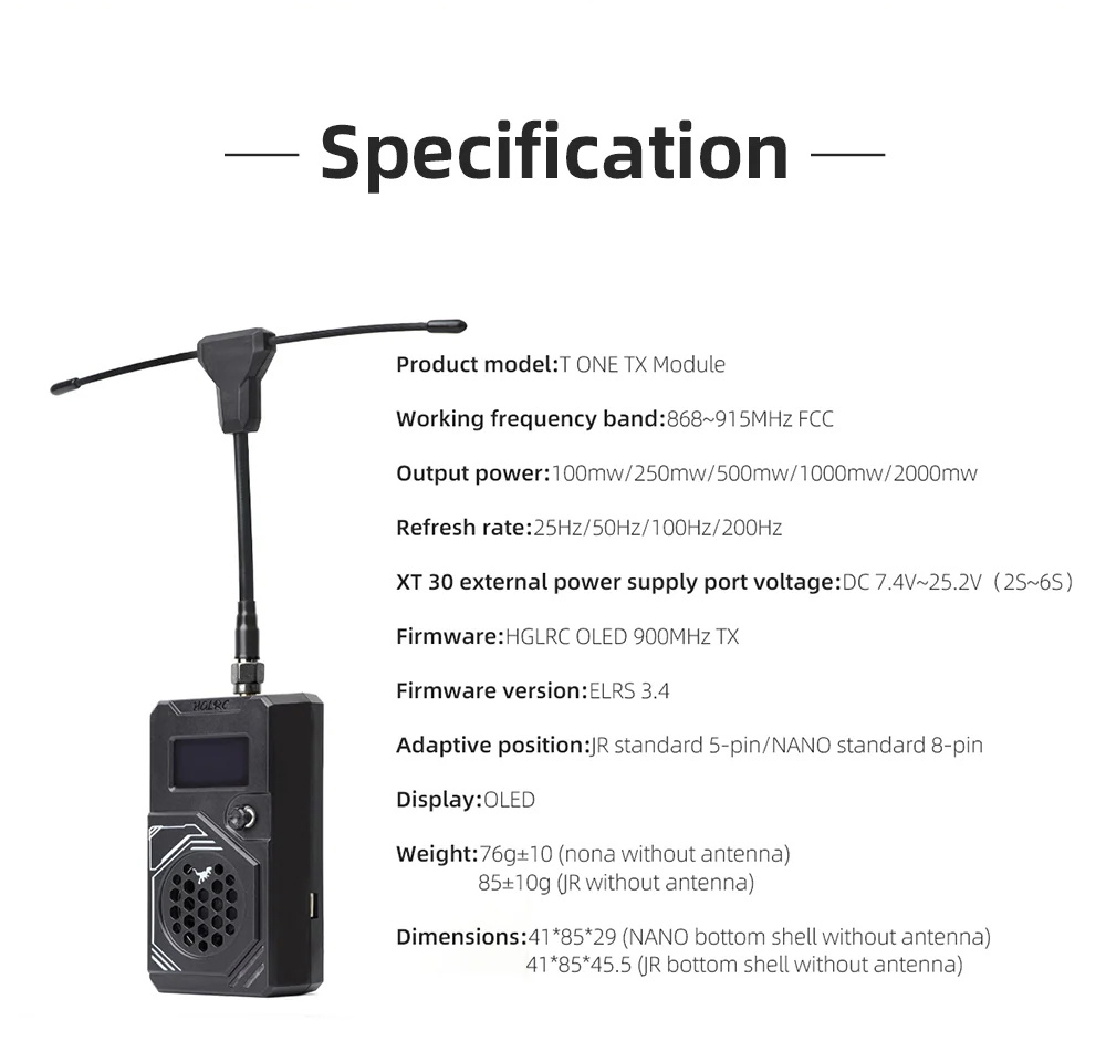 TX-Modul-HGLRC-T-ONE-ExpressLRS-ELRS-915Mhz-2W-Hohe-Leistung-Starke-Signaluumlbertragungsmodul-fuuml-2017416-7